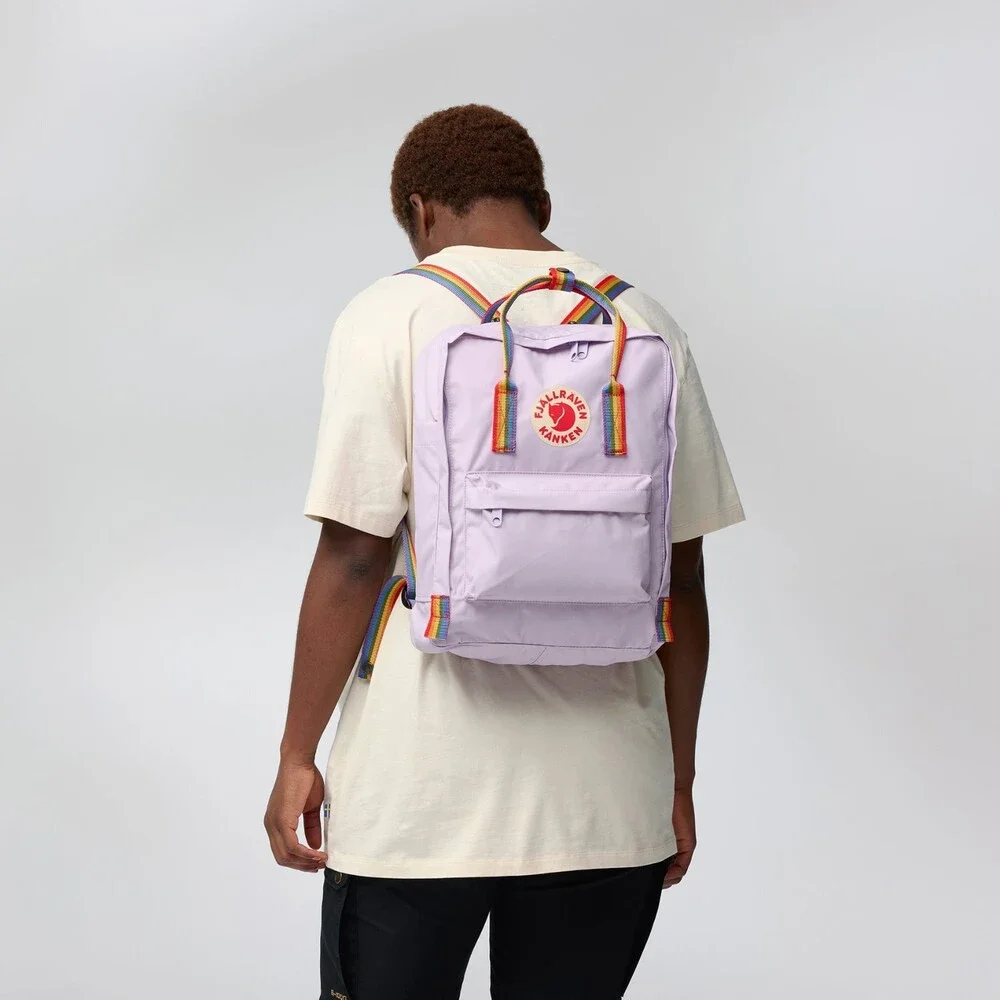 Fjallraven Kanken Rainbow Everyday Bag Unisex Pastel Lavender Backpack GBO3095